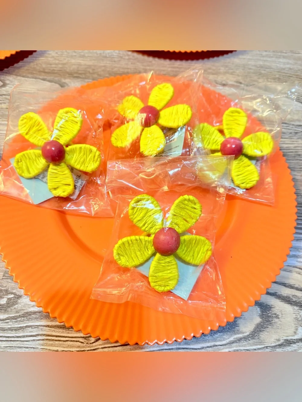 Spring Shop Orange Fall Table Setting Set 6 Plate Chargers 4 Floral Napkin Rings